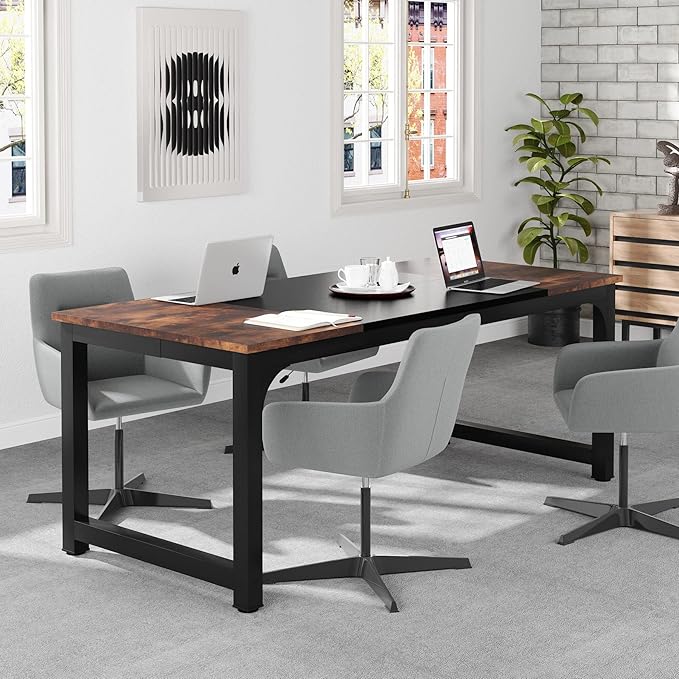 Tribesigns 70.8”Executive Desk, Large Office Computer Desk - Image 3