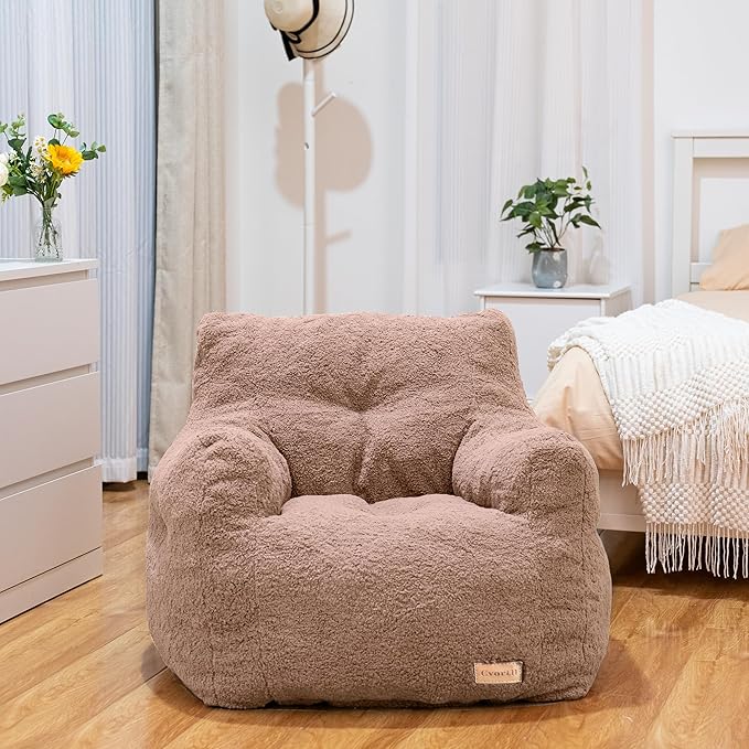 Bean Bag Chair with Filler, Bean Bag Sofa with Tufted Soft Stuffed Filling - Image 9