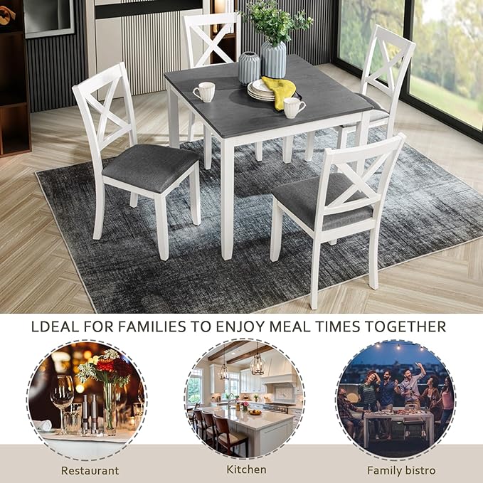 Ball & Cast 5 Piece Dining Table Set - Image 6