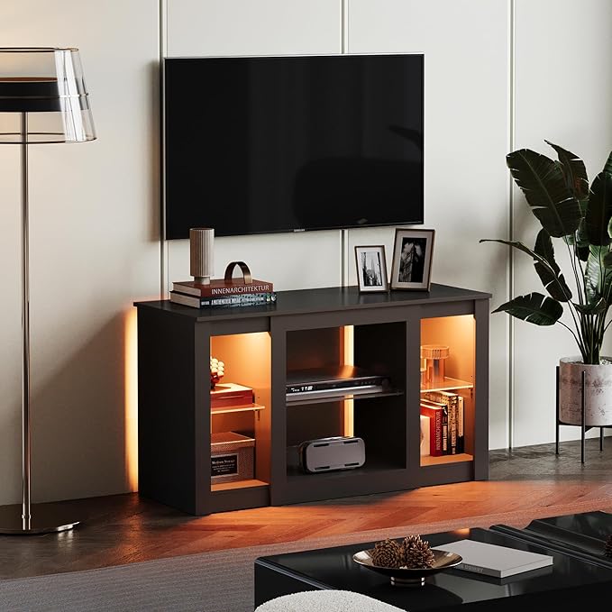 WLIVE TV Stand for 43 Inch TV, Modern Entertainment Center - Image 2