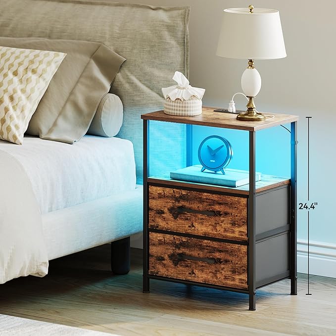 Nightstands Set of 2, Night Stand - Image 7