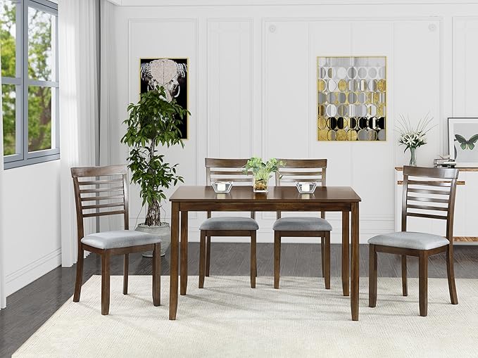 KEIKI 5-Piece Standard Height Dining Table Set - Image 2