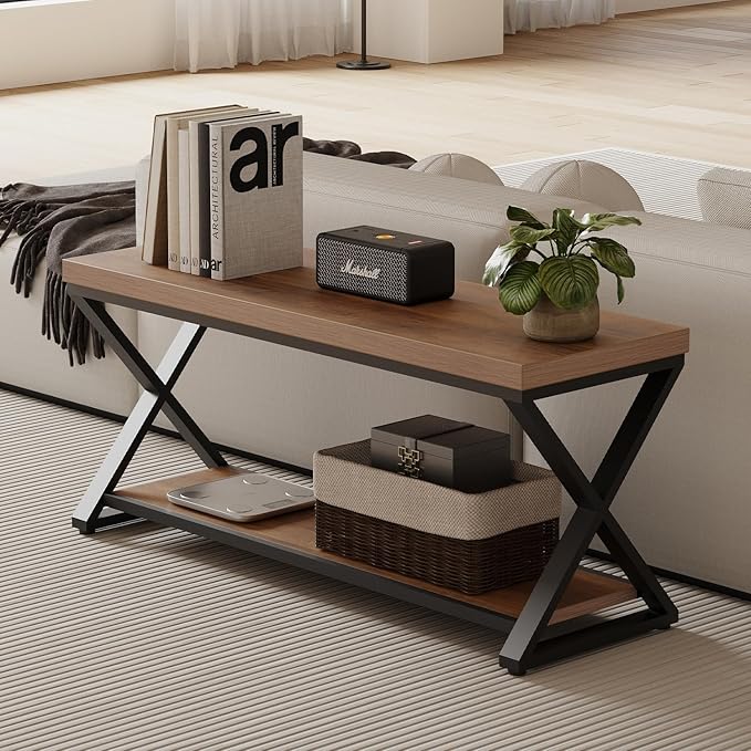 IBF Wood Bench Indoor, Industrial entryway Bench - Image 5