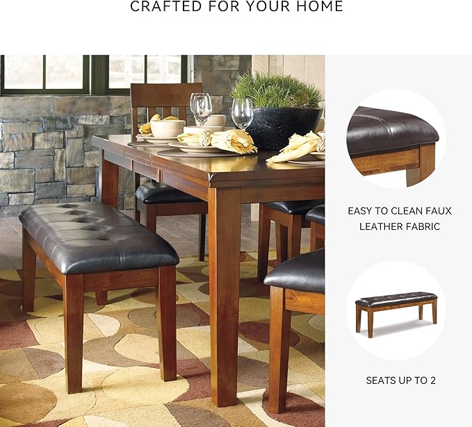 Signature Design by Ashley Ralene Tufted Upholstered Dining Room Bench - Image 5