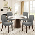 COLAMY Upholstered Dining Chairs Set of 4, Mid Century Modern Kitchen Chairs by COLAMYINC