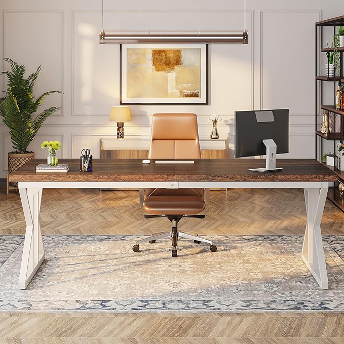 Tribesigns 78.7-Inch Executive Desk, Large Computer Office Desk Workstation - Image 5