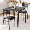 Dining Table for 2, Small Table and Chairs Set of 2, Square Dinette Set for 2 by GarveeHome