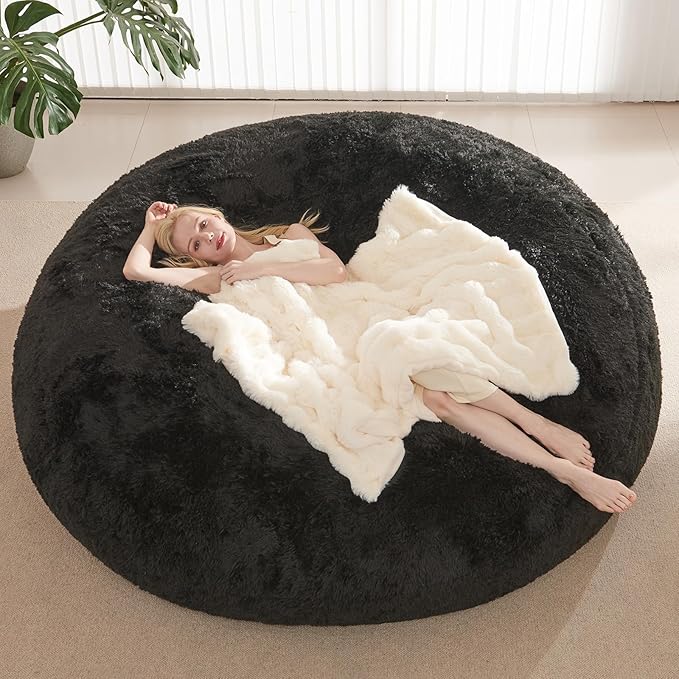Bean Bag Cover, Faux Fur Comfy Bean Bag Covers - Image 8