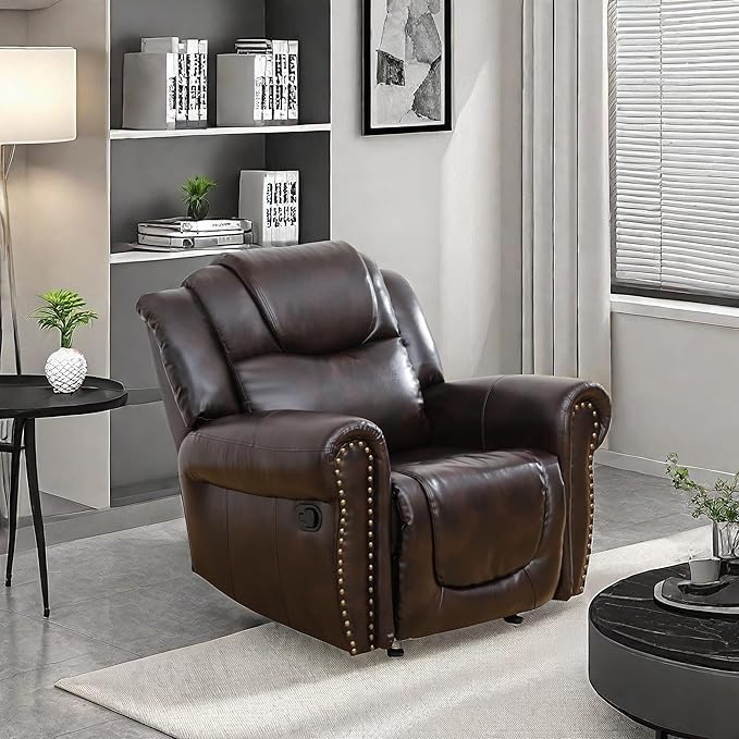 Leather Recliner Chair, Recliner Home Theater Seating, Electric Reclining Chair by ChicFurnit