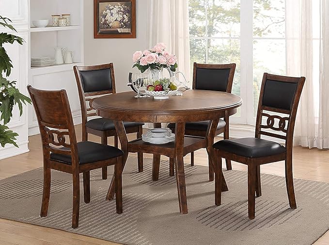 New Classic Furniture Gia 5-Piece Round Dining Set - Image 2