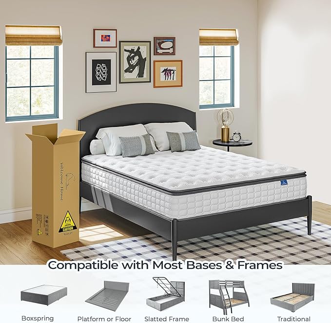 Vesgantti Twin Mattress, 10 Inch Hybrid Twin Size Mattress in a Box, Single Bed - Image 8
