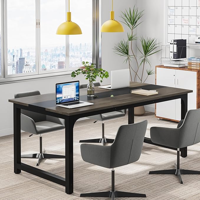 Tribesigns Modern Computer Desk, 63 x 31.5 inch Large Office Desk Computer - Image 5