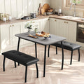 GAOMON Dining Table Set for 4, Metal Frame Kitchen, 3 Piece Dining Room Table by GAOMON