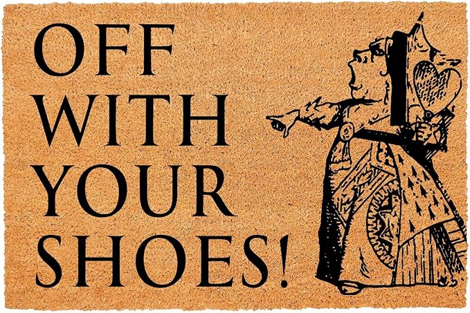 Funny Coir Doormat Off with Your Shoes Front Door Mat Entryway Outdoor Mats by FNDMCTPS