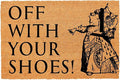 Funny Coir Doormat Off with Your Shoes Front Door Mat Entryway Outdoor Mats by FNDMCTPS