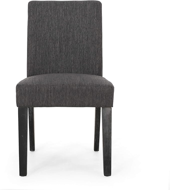 Christopher Knight Home Kuna Contemporary Upholstered Dining Chair, Charcoal + - Image 7