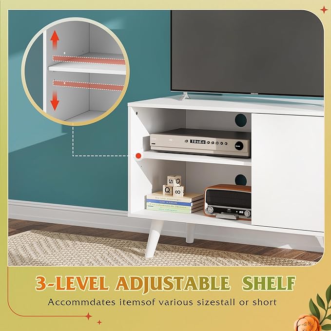 WLIVE TV Stand for 40 Inch TVs, Small Entertainment Center - Image 4