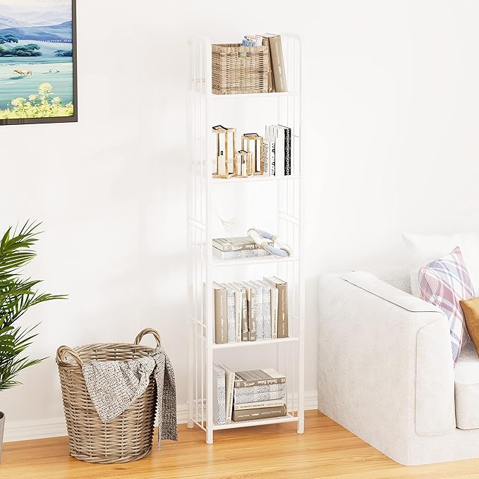 Bookshelf Storage Shelf Bookcase Freestanding Storage Stand - Image 5