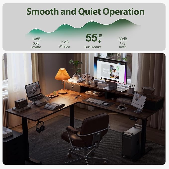 Agilestic L Shaped Electric Standing Desk - Image 7