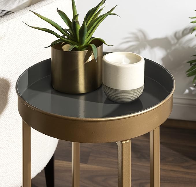 Kate and Laurel Celia Modern Side Table, Sophisticated End Tables - Image 4