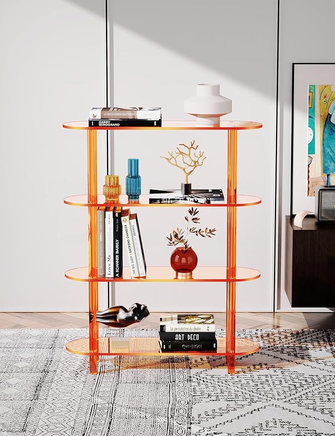 Clear Bookshelf, Acrylic Bookcase - Image 7