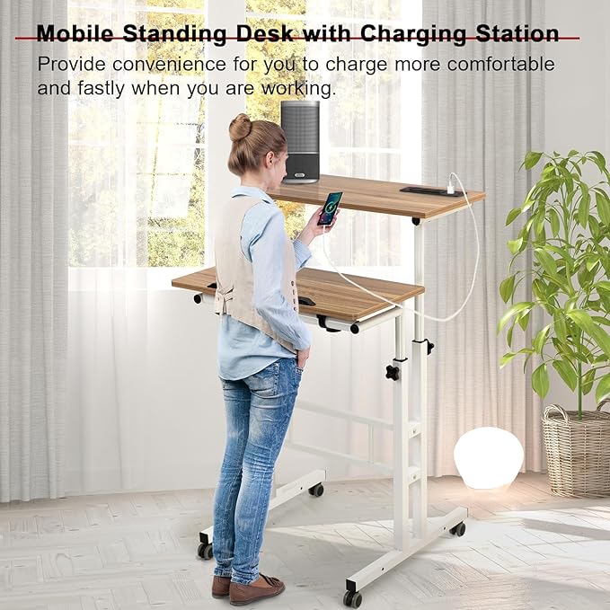 Hadulcet Mobile Standing Desk - Image 6