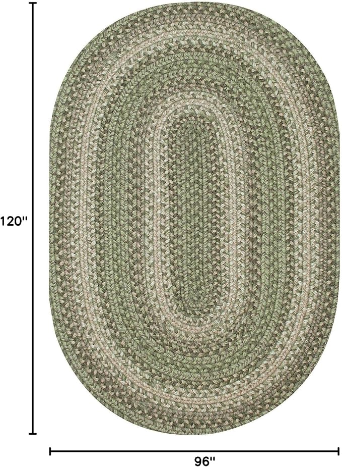 Homespice Grassland Jute Braided Oval Area Rugs 8x10' – Country Style Dining - Image 2