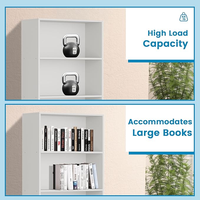 71" Tall Bookcase, 6-Tier Open Display Storage Shelves, Floor Standing Large - Image 5