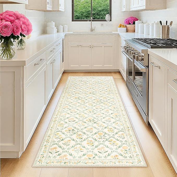 Runner Rug for Entryway: 2x10 Kitchen Rugs Non Slip Washable Ultra-Thin Soft by PLHXFRSoftAreaRugs