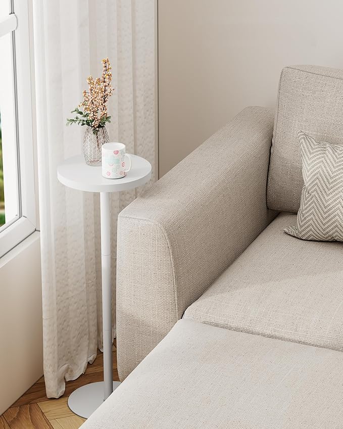 TUTOTAK Tall Round Side Table, Small End Table, Beside Table, Drink Table - Image 3