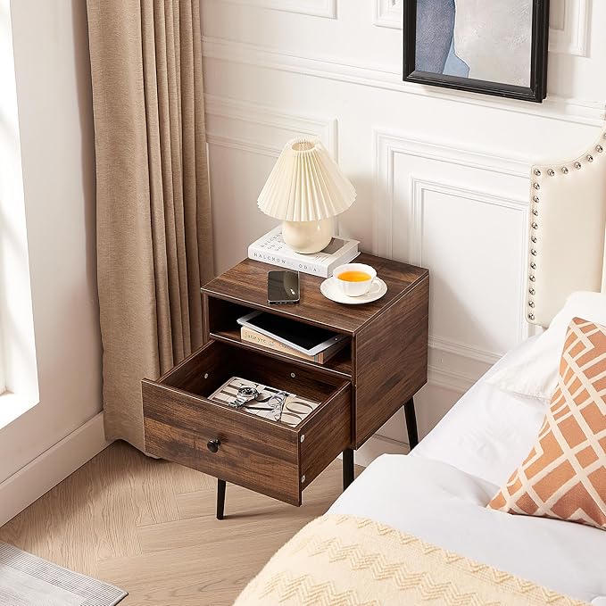 VECELO 2-Tier Nightstands Bedside Table - Image 6