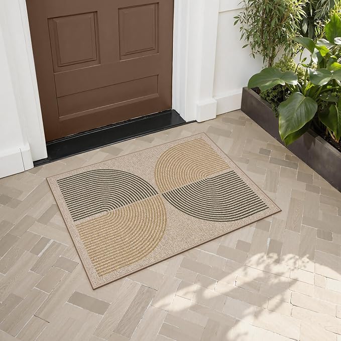 Lahome Rainbow 20"x32" Door Mat Indoor Entrance, Small Indoor Outdoor Door Easy - Image 2