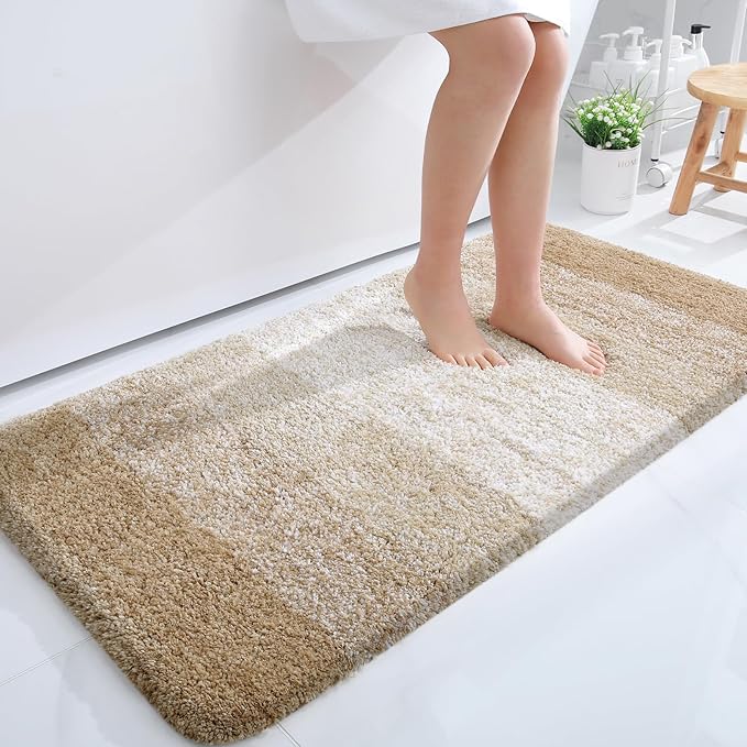 OLANLY Bathroom Runner Rugs 44x24, Extra Soft Absorbent Microfiber Bath Rugs by OLANLY