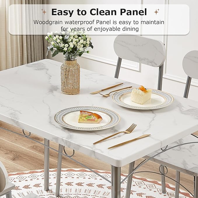 VECELO 5-Piece Dining Table Set - Image 3
