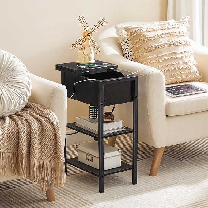 HOOBRO Side Table, Flip End Table - Image 9