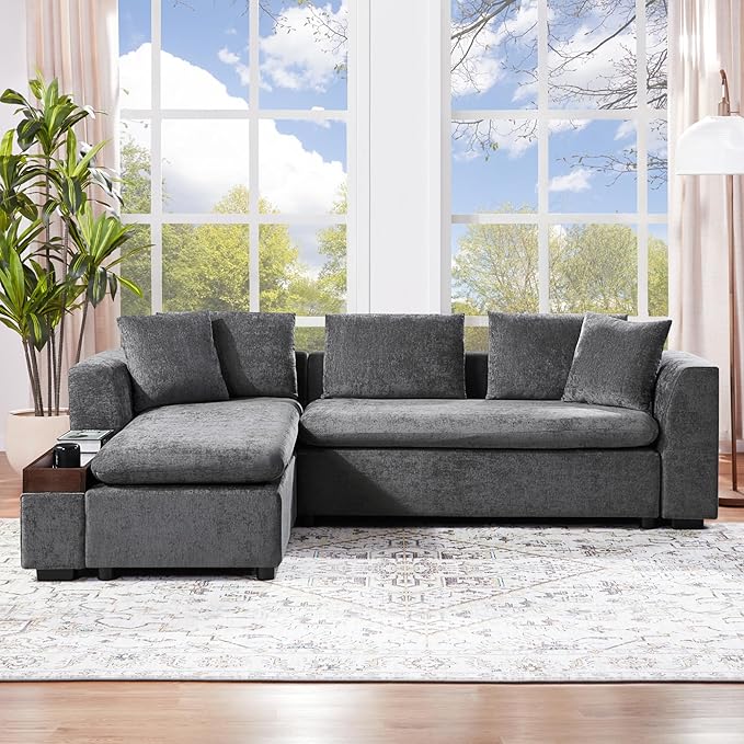 Merax 93.7" L-Shaped Sectional Sofa - Image 3