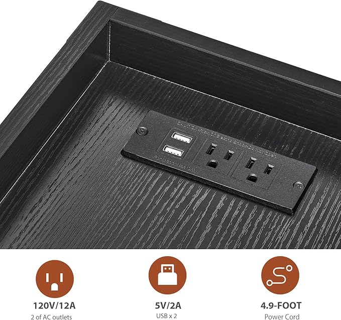 Narrow Side Table, Slim End Table - Image 4