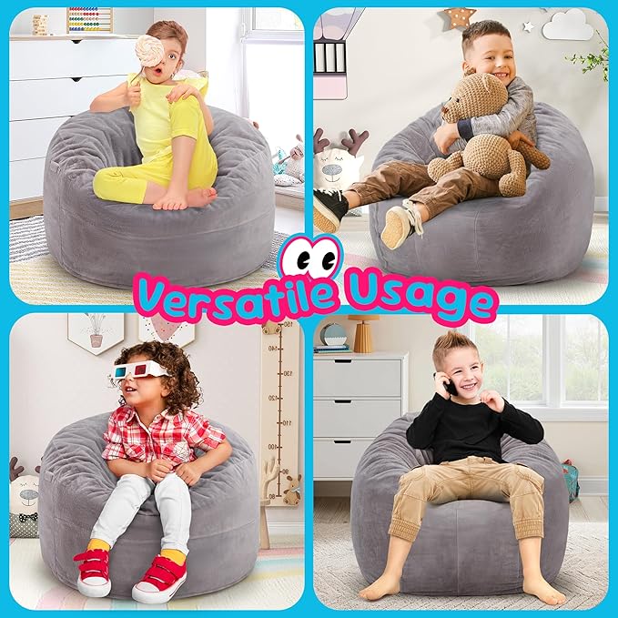 Hobestluk Bean Bag Chairs 2.5FT Bean Bag Chair - Image 5