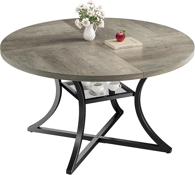 IRONCK 47.2" Round Dining Table - Image 8