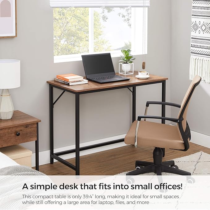 VASAGLE Computer Desk, Office Work Desk, - Image 4
