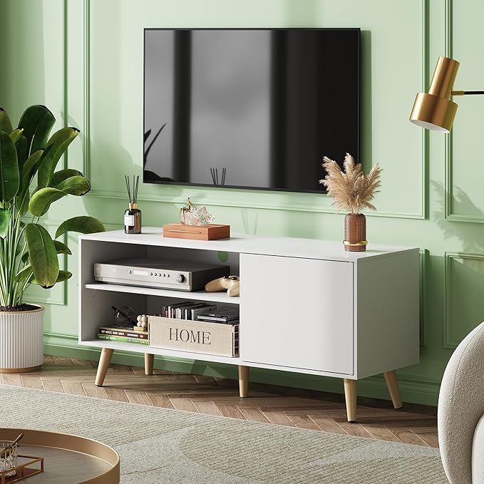 WLIVE TV Stand for 55 Inch TVs, Entertainment Center - Image 2