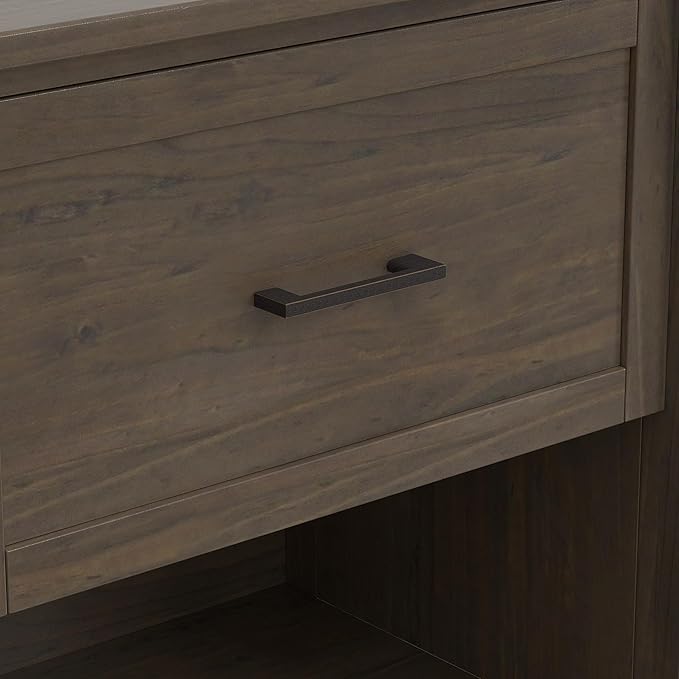 SIMPLIHOME Ela SOLID WOOD 24 Inch Wide Transitional Bedside Table in Smoky Brown - Image 10
