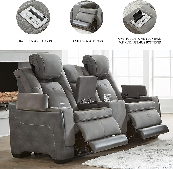 Signature Design by Ashley Next-Gen DuraPella Modern Faux Leather Power - Image 6