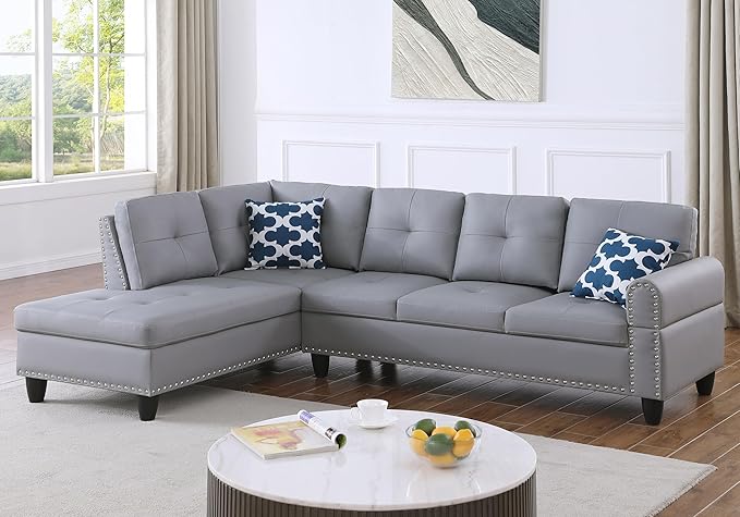 Ball & Cast 98" L Shaped Sectional Couch - Image 4