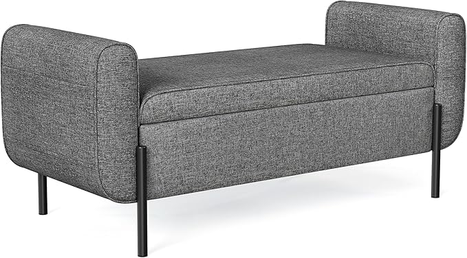 SONGMICS Storage Bench with Armrests, Ottoman by SONGMICSbySONGMICSHOME
