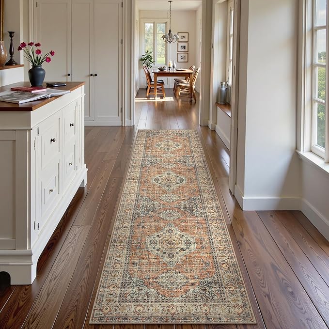 Lahome Oriental Washable Kitchen Runner Rug Non Slip, 2x8 Runners - Image 3
