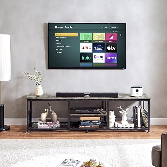 VECELO TV Stand with Power Outlets - Image 6