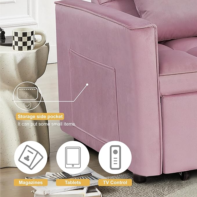 3 in1 Sofa Bed, Pull-Out Sleeper Sofa Bed - Image 3