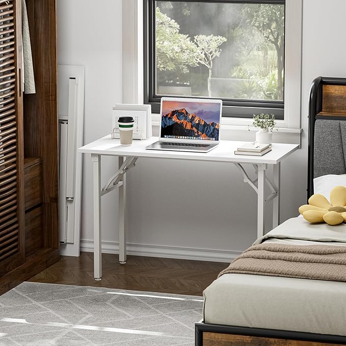 TEMI Small Computer Desk Folding Table - Image 2