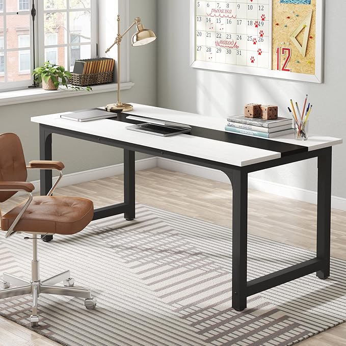 Tribesigns 70.8”Executive Desk, Large Office Computer Desk - Image 3